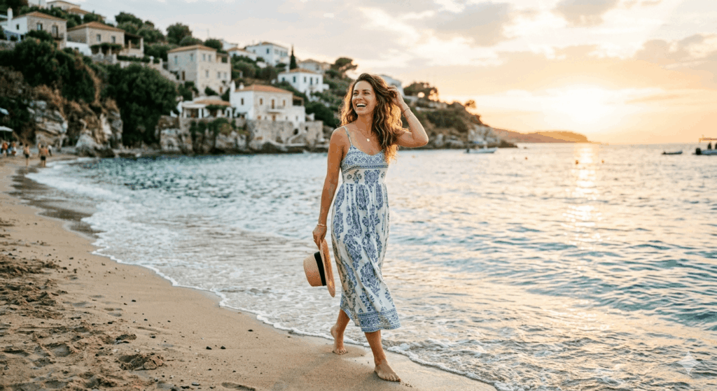 Strand Meer Sonne Frau andere-laender.de Sidebar 1